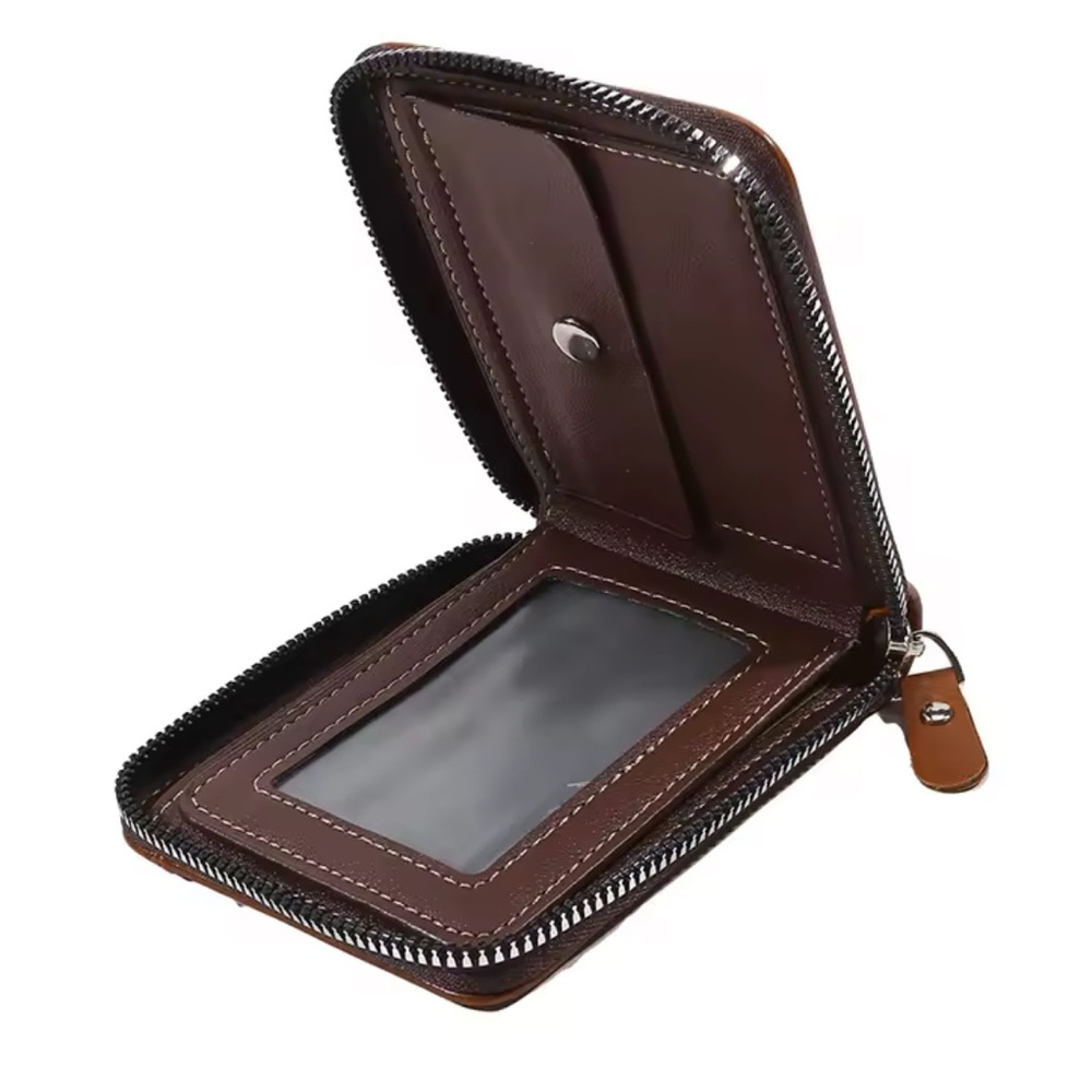 Pure Leather Brown Wallet - Picture 5 of 9